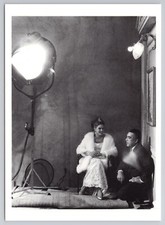 Ingrid Bergman & Anthony Quinn on the set of The Visit-Publicity Photo Postcard picture