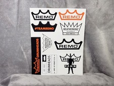 Remo Drumheads 9 Stickers Sheet GENUINE ORIGINAL picture