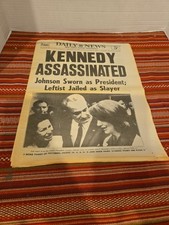 1963 Daily News JFK Assassination Newspaper November 23 1963 Original NYC GCond. picture
