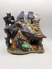 Vtg Halloween House Haunted Spooky Village Ghost Witches NO CORD picture