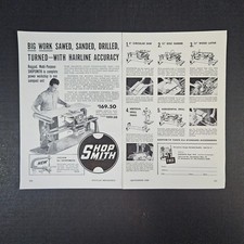 1950 Shopsmith 2-Page Power Tool Vintage Print Ad Cleveland OH Multi-Purpose picture