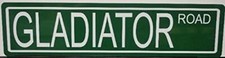 GLADIATOR ROAD Metal Street Sign Fits Jeep Rubicon Wrangler Willys Off Road 4x4 picture