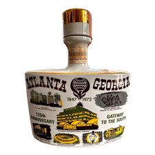1972 Kentucky Straight Bourbon Whiskey Anniversary Atlanta GA Porcelain Decanter picture