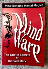 Mind Warp: The Subtle Secrets of by Richard Mark - Mentalism Magic VERY RARE picture