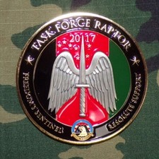 Original 16th Combat Aviation Brigade Task Force Raptor 2017 Coin for Excellence picture