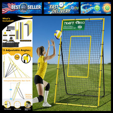 Volleyball Rebounder Net 7x4 ft, Training Equipment with Angle Customization for picture