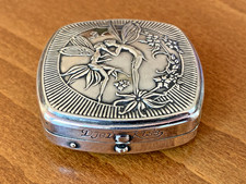 Art Deco Djer Kiss Tri-fold Vanity Compact by Ker Koff Company Feries c.1920's picture