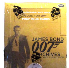 JAMES BOND 007 ARCHIVES 2014 EDITION FACTORY SEALED BOX AUTOGRAPHS AND RELICS picture