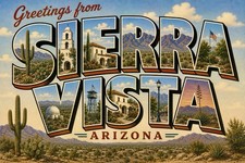 Greetings from Sierra Vista ARIZONA MODERN Postcard Large Letter C327 picture