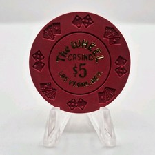 The Wheel Casino Las Vegas Nevada 1980s $5 'Borland Imitation' Chip V1714 picture