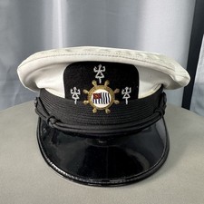 Vintage Captain’s Hat Bancroft Zephyr Navy American Boating Club 1950/70s 7-3/8 picture