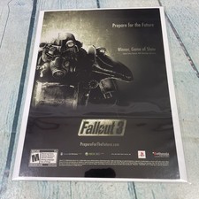 2008 Fallout 3 Video Game Bethesda Print Ad/Poster Pinup Promo Art Magazine Page picture