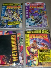 4 NEW Sealed Issues HERO ILLUSTRATED -- 7 8 9 13 -- Comic Magazine 1993 picture