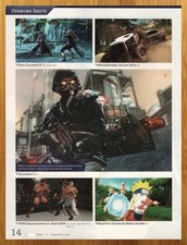 2008 Killzone 2/Soul Calibur IV 4/Naruto PS3 Xbox 360 Print Ad/Poster Game Art picture