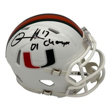 D.J. Williams Autographed Miami Hurricanes (Speed) Mini Helmet w/ 