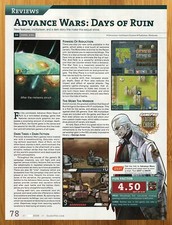 2008 Advance Wars Days of Ruin Nintendo DS Print Ad/Poster Authentic Game Art picture