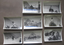 Vintage 1958 Giza Egypt Photograph Set Pyramids Sphinx Camel Travel Photos x8 picture