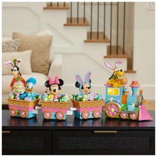 New Disney Plays Joyful Spring Music Easter Holiday Train, 4-PC Set NM-25867AA picture