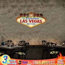 Retro Las Vegas Logo Neon Light Sign Wall Hanging Lamp Whiskey Bar Neon Light picture