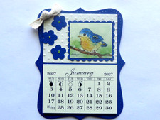 BIRD LOVER BIRD WATCHERS 2027 MINI MAGNETIC CALENDAR TEAR OF PAGES picture