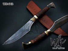 BEAUTIFULL CUSTOM HANDMADE 15'' HIGH CARBON STEEL HUNTING SMART DAGGER picture