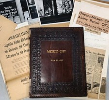 1957 Corporate Scrapbook Eastern Air Lines 1st Mexico City Flight Vtg Aviation  picture