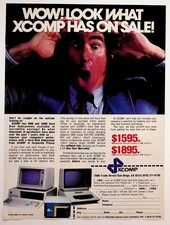 Vintage XCOMP Hard Disk Subsystem Computer Magazine Ad San Diego 8MB 16MB picture