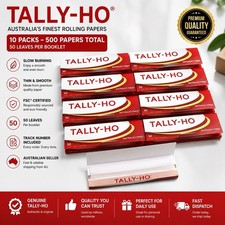 10x Tally-Ho Rolling Papers 50 Leaves Each | 500 Papers Total | Fast AU Post￼ picture