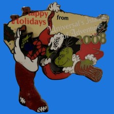 Universal Islands of Adventure 2008 Happy Holidays Grinch Slider Pin LE 300 picture