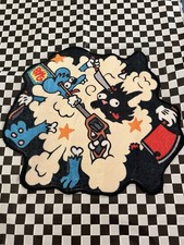 New 20” x 22” The Simpsons ITCHY AND SCRATCHY Floor Rug Shower DOOR Mat CARPET picture
