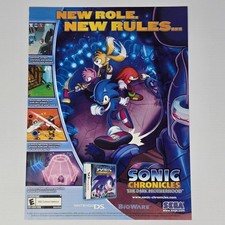 Sonic Chronicles Dark Brotherhood Nintendo DS NDS Rules Print Ad/Poster picture