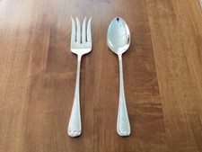 Vtg Gorham Heritage Silverplated Meat Fork+Spoon-Italy-Elegant picture