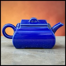 French Mariage Freres Theiere Mandarins Cobalt Bleu Stoneware Ceramic Teapot picture