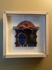 Signed SHIIKO Santa Fe Artist Art - Shadow Box Mixed Media Southwest Horse picture