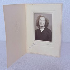 Vintage Studio Portrait Photograph Young Woman Mary Beth Kennell-Ellis 1940s picture