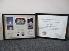 NASA SPACE SHUTTLE COLUMBIA STS-73 USML-2 MICROGRAVITY FLOWN FLAG CERT + AWARD picture