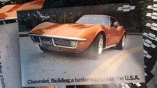 1972 Chevrolet Corvette Stingray Brochure Poster Spec Sheet Original NOS Vintage picture