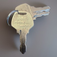 Vintage Harley-Davidson Shovelhead or Sportster AMF G67 RARE set of Three keys picture