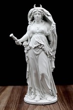 Selene Moon Goddess Statue, Greek Mythology Sculpture, Witchy Decor, Pagan Altar picture