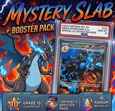 Mystery Pokemon Graded Card Slab - Random - PSA 10 Charizard + Booster Pack picture