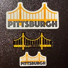 Pittsburgh Weatherproof Vinyl Sticker- Pittsburgh Bridge Sticker- 3 options picture
