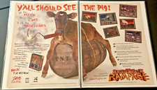 Redneck Rampage - Vintage PC Gaming Print Ad / Poster / Streamer Wall Art - MINT picture