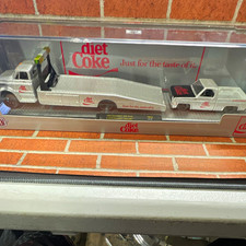 Coca-Cola M2 Machines Diet Coke Chevrolet C60 Ramp Truck & Silverado 2021 picture