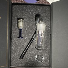 Illadelph Disc Ash Catcher Glass Accessory w/ Case Clear/Blue mint condition picture
