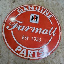 FARMALL PARTS 29 X 29 INCHES PORCELAIN ENAMEL SIGN picture