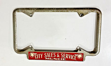 Rare Vintage 1950s Pontiac Dealer Dealership License Plate Frame Muncie Indiana picture