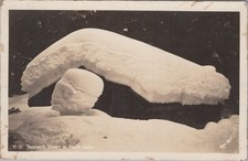 Trappers Haven North Idaho Snow Scene RPPC Postcard Real Photo UNP picture