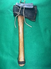 vtg 1920s  kelly hatchet Charleston WV w/folk-art sheath custom rafter nice tool picture