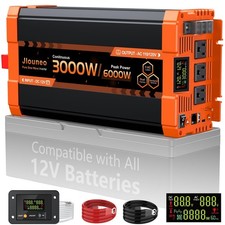 3000 Watt Pure Sine Wave Inverter 12V to 110V for Solar System, RV, Truck, Ca... picture