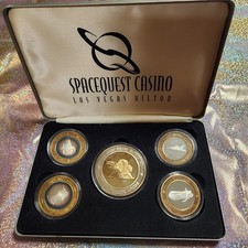 Space Quest Las Vegas Hilton Casino .999 Silver Token Set picture